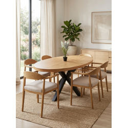 Delta Spider Leg Oval Dining Table